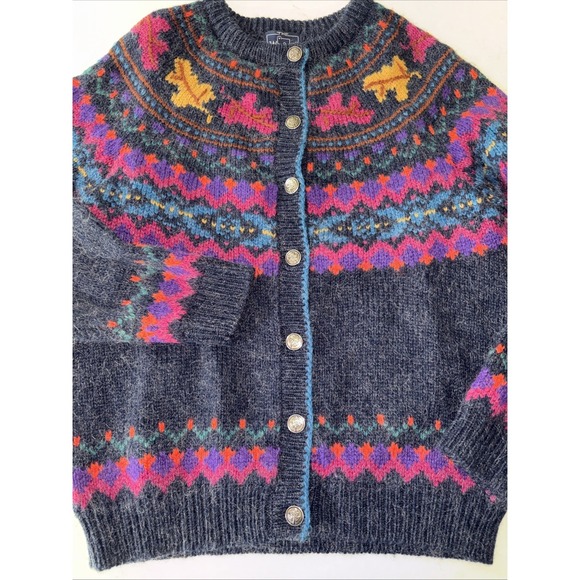 Woolrich Sweaters - Classic Vtg Woolrich Womens XL wool mohair cardigan sweater grannycore Fair Isle